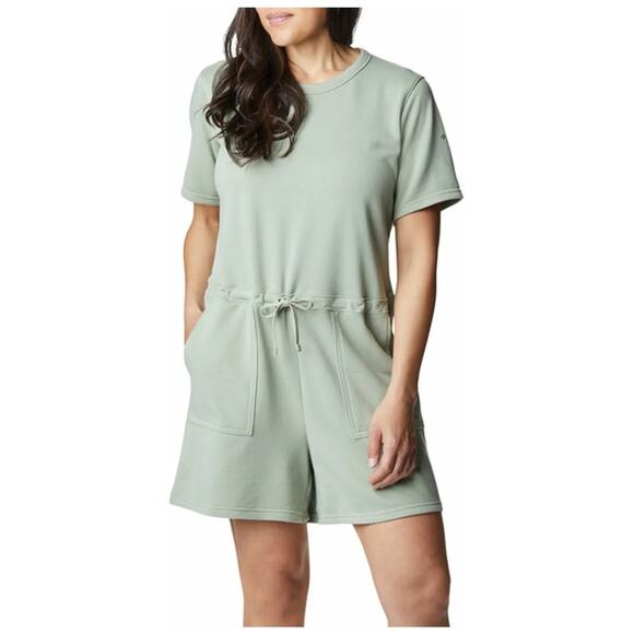 NWT Columbia Green Trek French Terry Romper Beach Summer Casual Women's Sz XXL - Picture 1 of 10